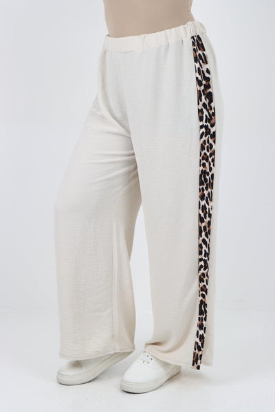 Leopard Print Top and Trouser Co Ord Set - Lashra Fashion