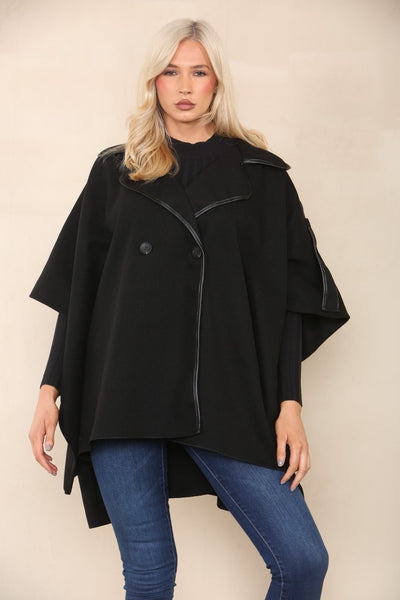 Oversized Button Detailed Jacket Coat