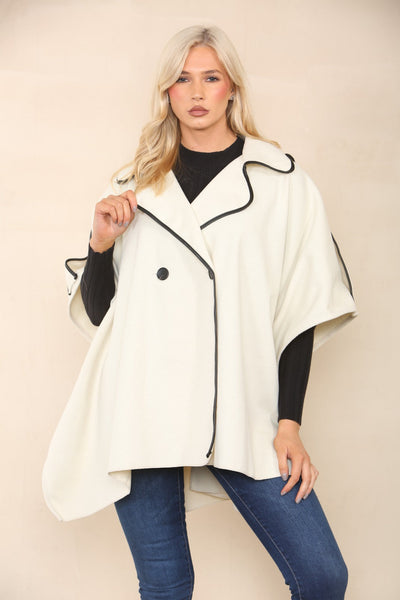 Oversized Button Detailed Jacket Coat