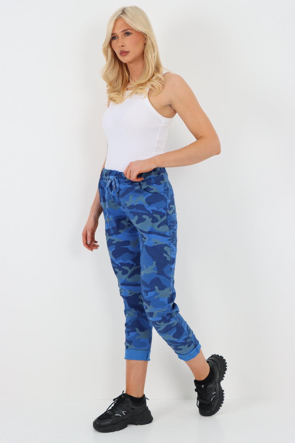 Camouflage Cargo Magic Trouser - Lashra Fashion