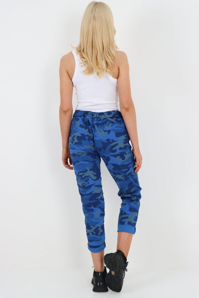 Camouflage Cargo Magic Trouser - Lashra Fashion