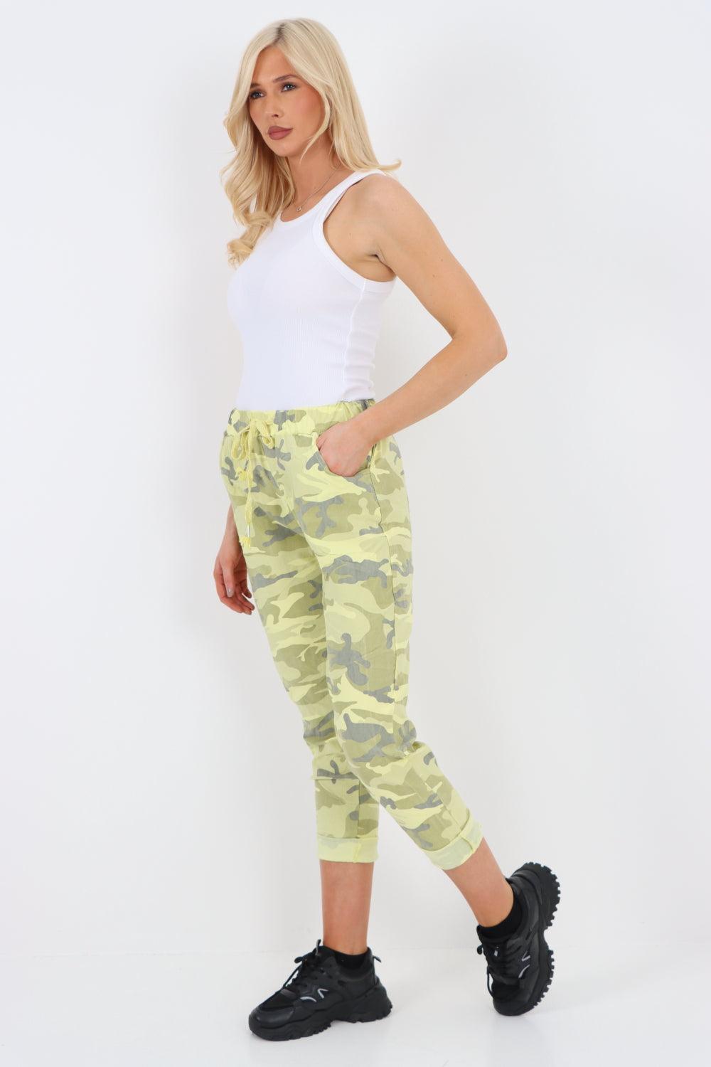 Camouflage Cargo Magic Trouser - Lashra Fashion