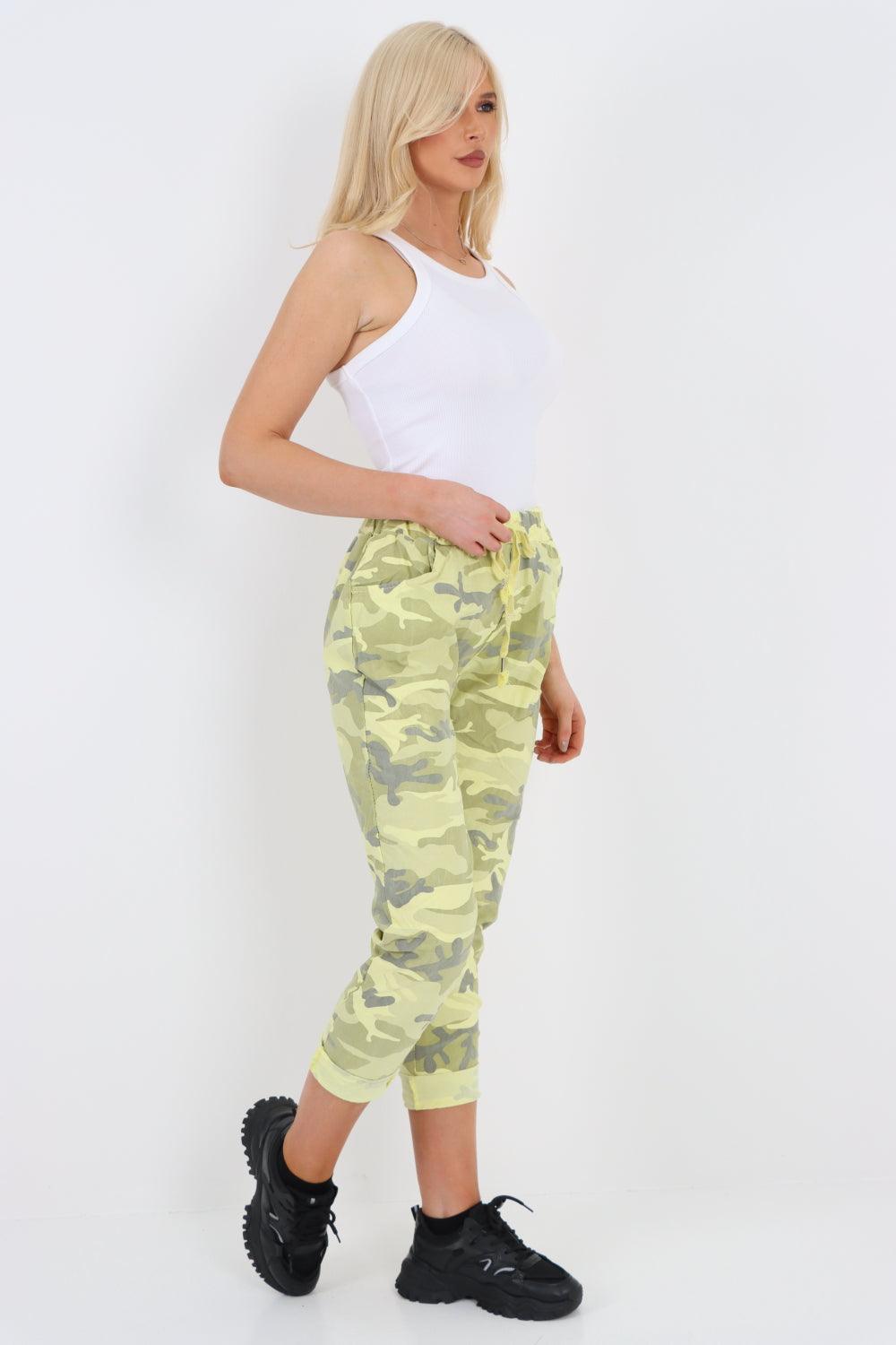 Camouflage Cargo Magic Trouser - Lashra Fashion