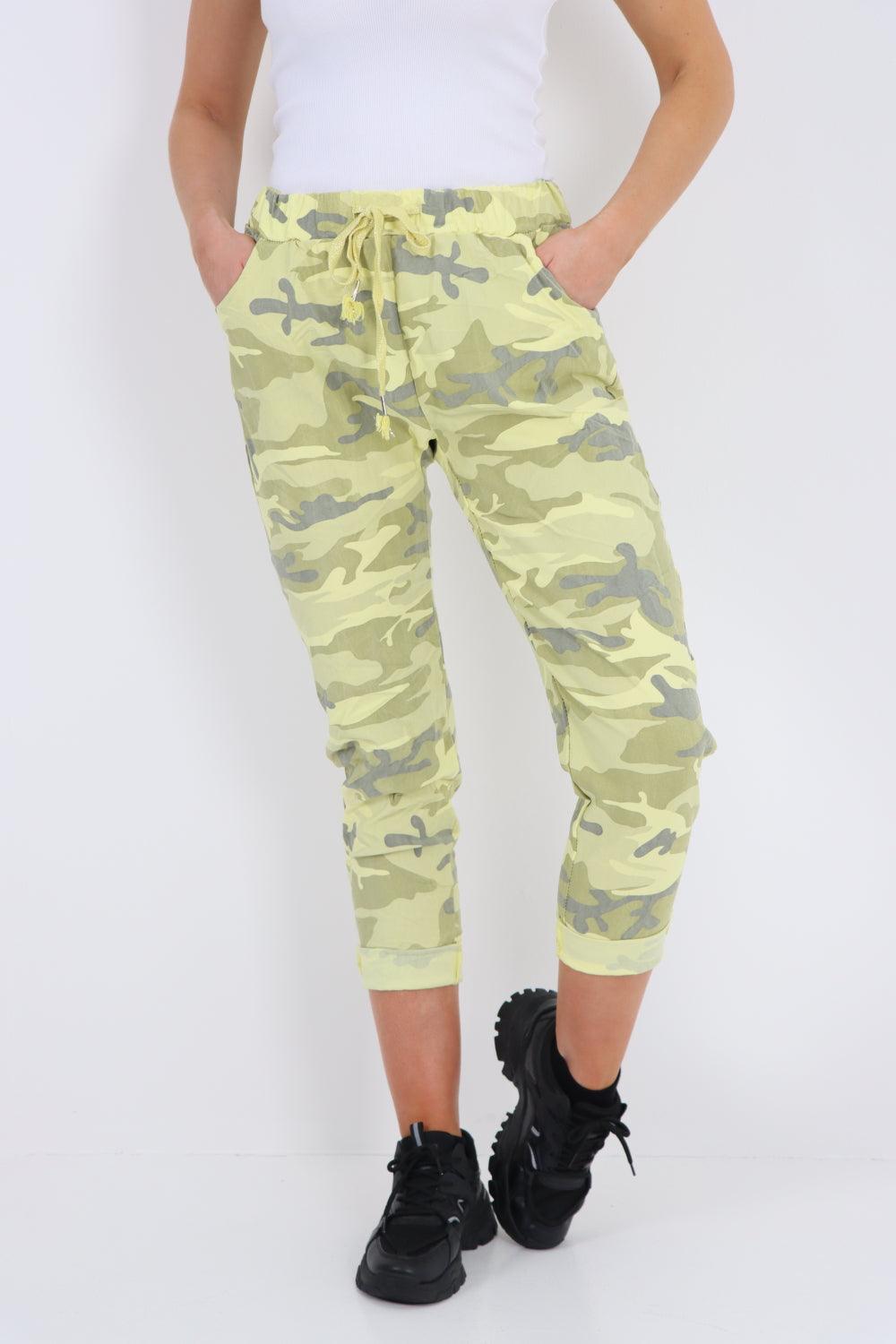 Camouflage Cargo Magic Trouser - Lashra Fashion