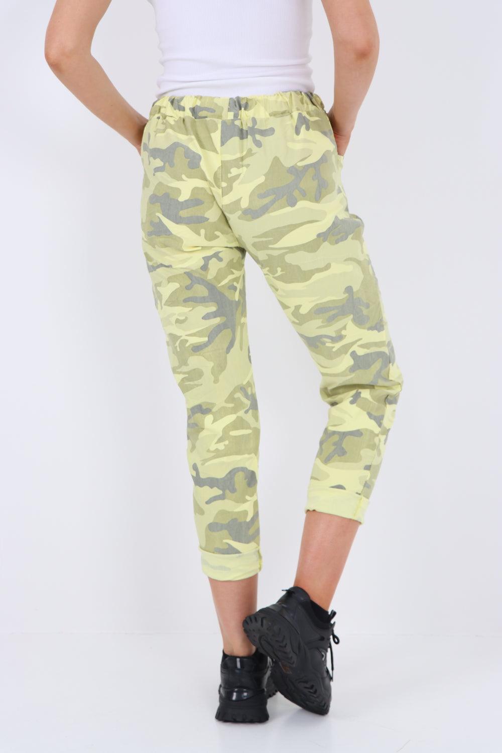 Camouflage Cargo Magic Trouser - Lashra Fashion