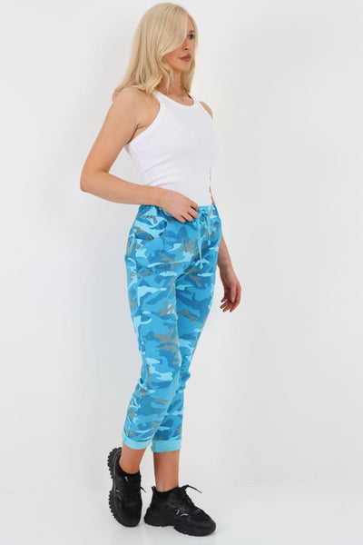 Camouflage Cargo Magic Trouser - Lashra Fashion