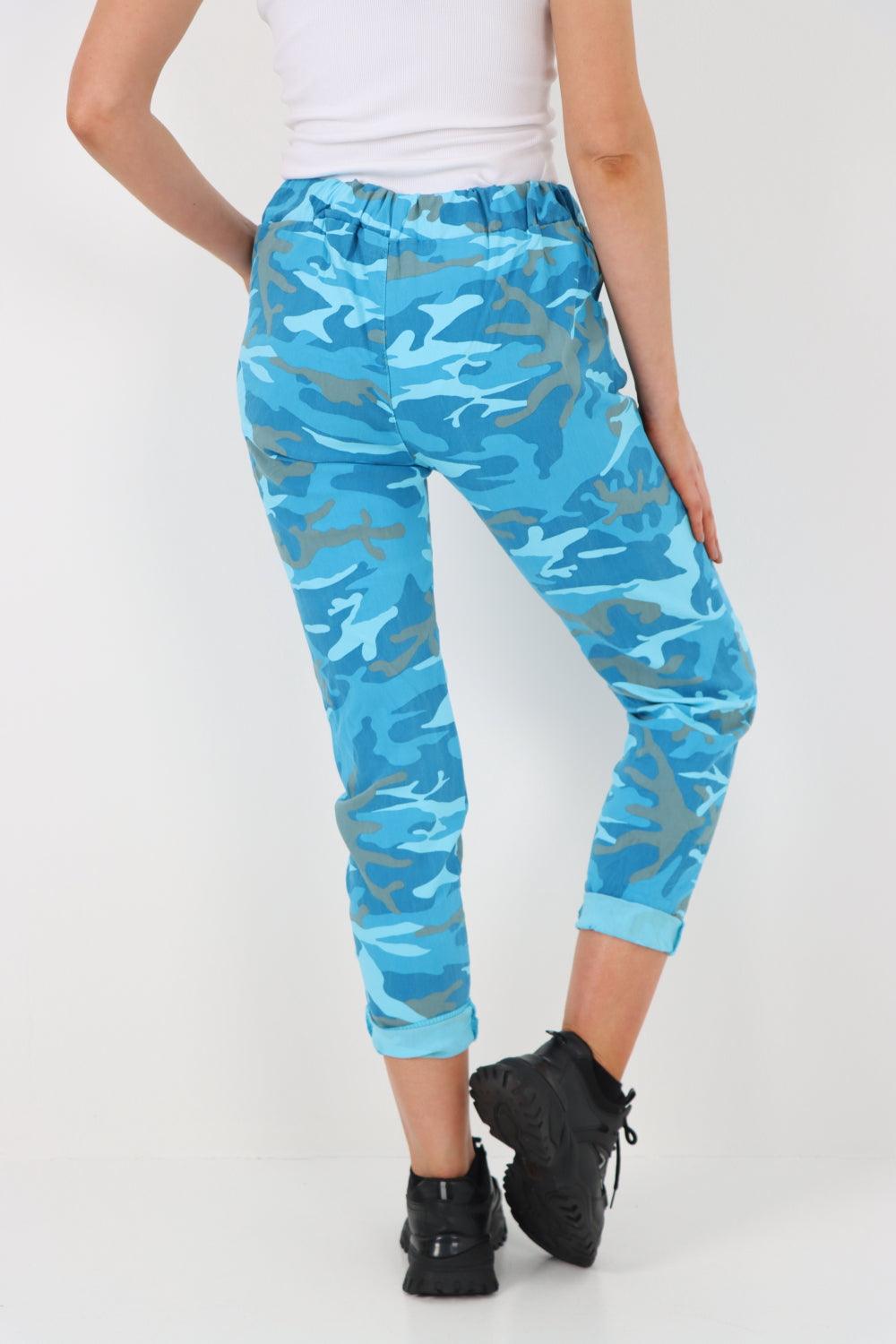 Camouflage Cargo Magic Trouser - Lashra Fashion