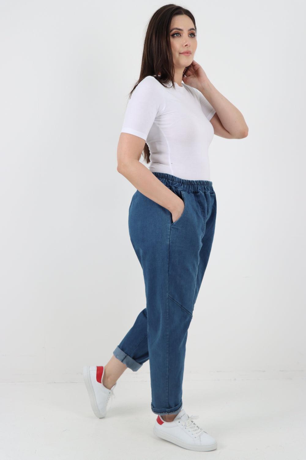 Diagonal Pockets Panel Detail Trousers - Lashra Fashion