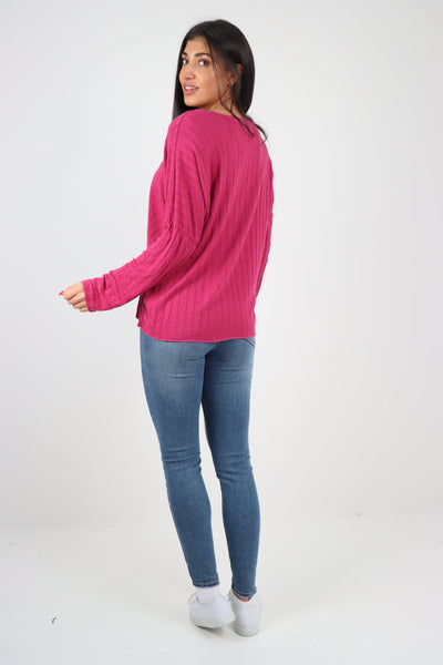 Soft Knit Ribbed Plain Top