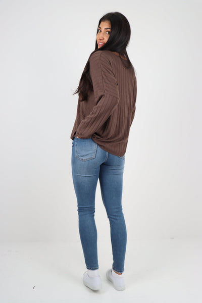 Soft Knit Ribbed Plain Top