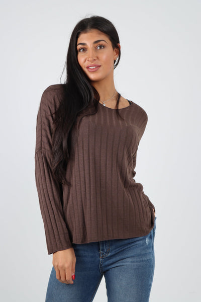 Soft Knit Ribbed Plain Top