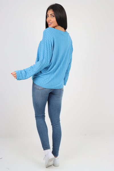 Soft Knit Ribbed Plain Top