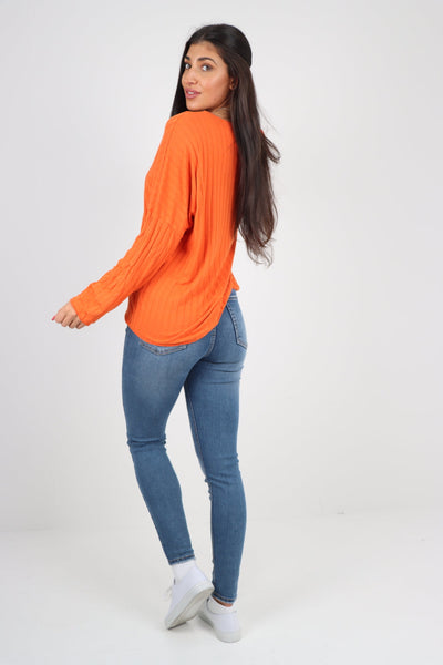 Soft Knit Ribbed Plain Top