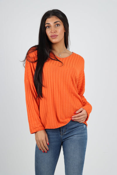 Soft Knit Ribbed Plain Top