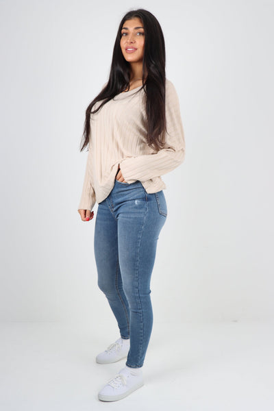 Soft Knit Ribbed Plain Top