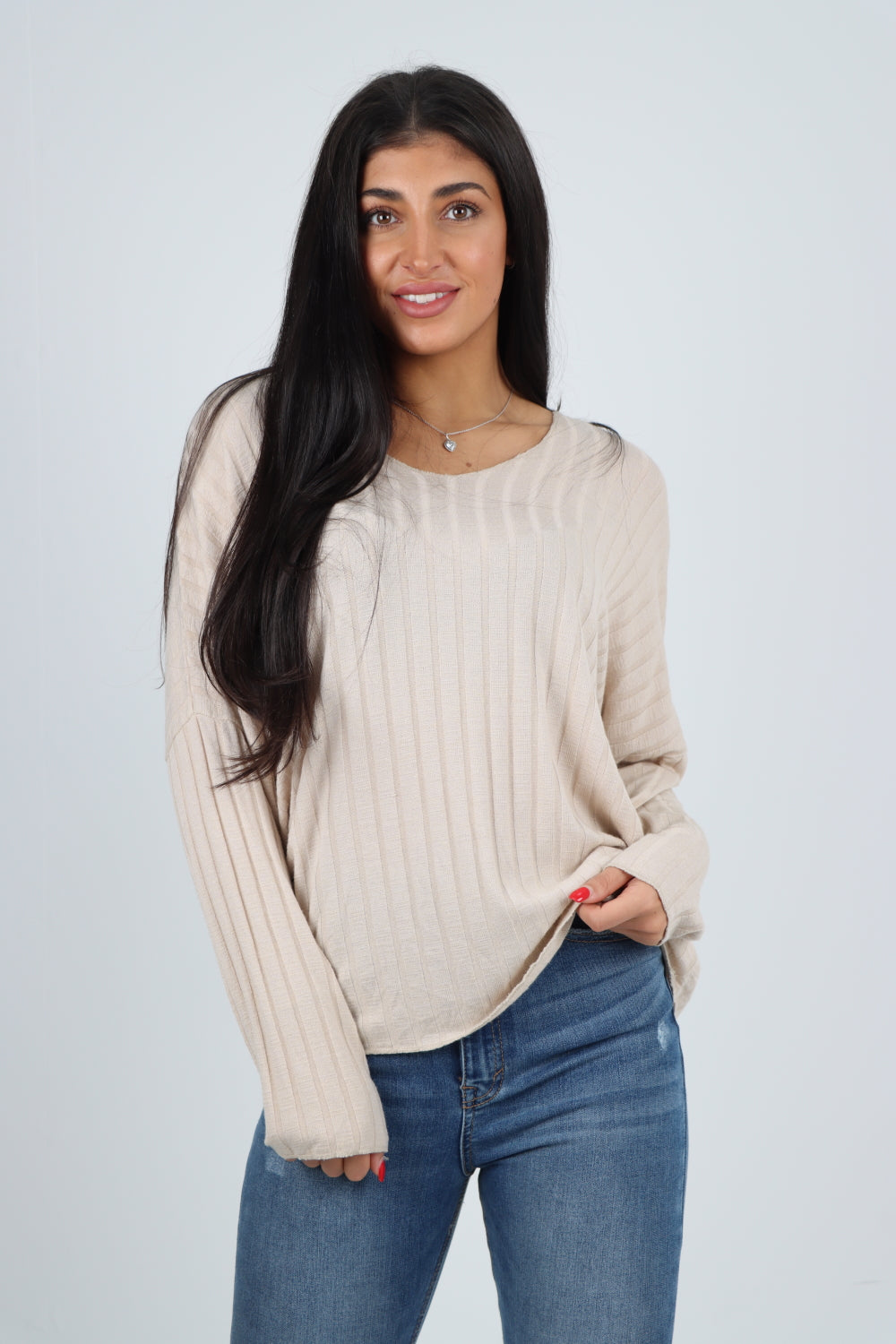 Soft Knit Ribbed Plain Top