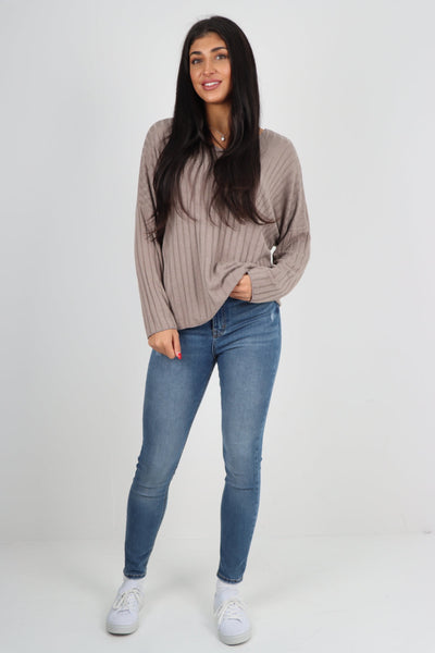 Soft Knit Ribbed Plain Top