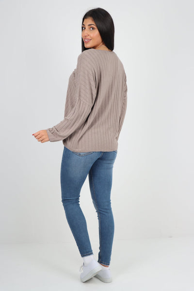 Soft Knit Ribbed Plain Top