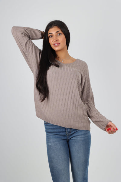 Soft Knit Ribbed Plain Top