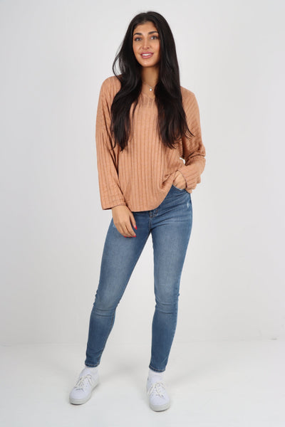 Soft Knit Ribbed Plain Top