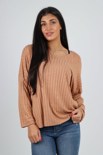 Soft Knit Ribbed Plain Top