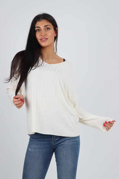 Soft Knit Ribbed Plain Top