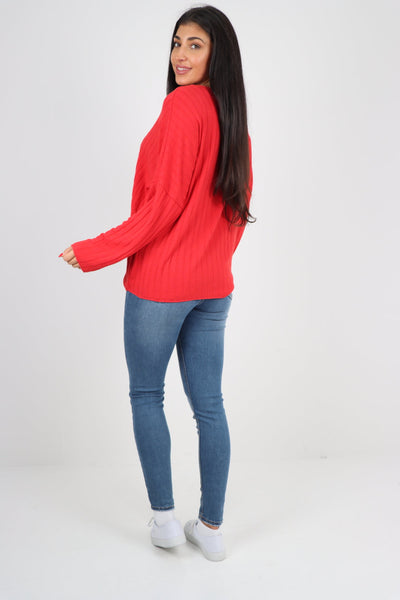 Soft Knit Ribbed Plain Top