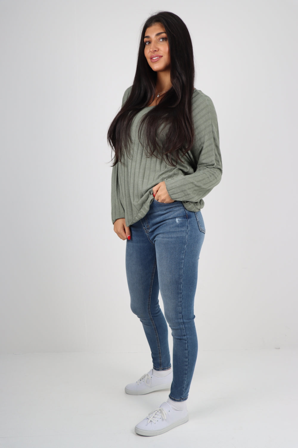 Soft Knit Ribbed Plain Top