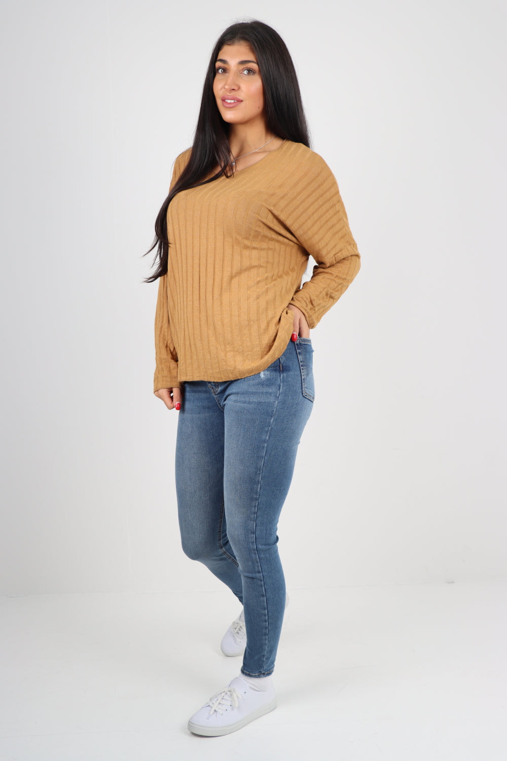 Soft Knit Ribbed Plain Top