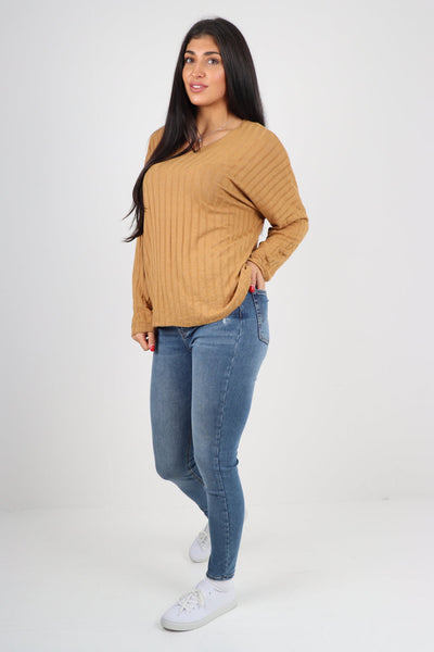 Soft Knit Ribbed Plain Top