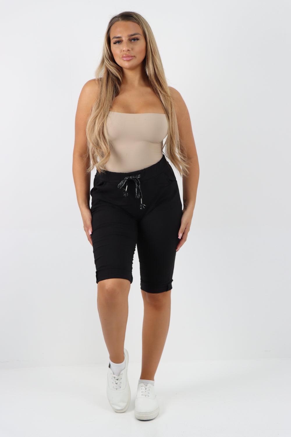 Cargo Pockets Drawstring Magic Shorts - Lashra Fashion