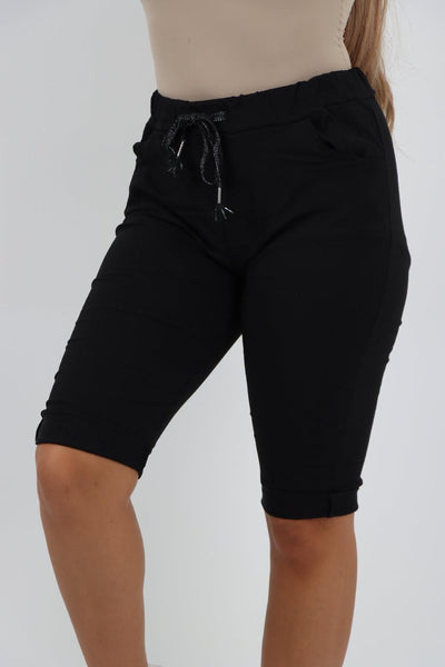 Cargo Pockets Drawstring Magic Shorts - Lashra Fashion