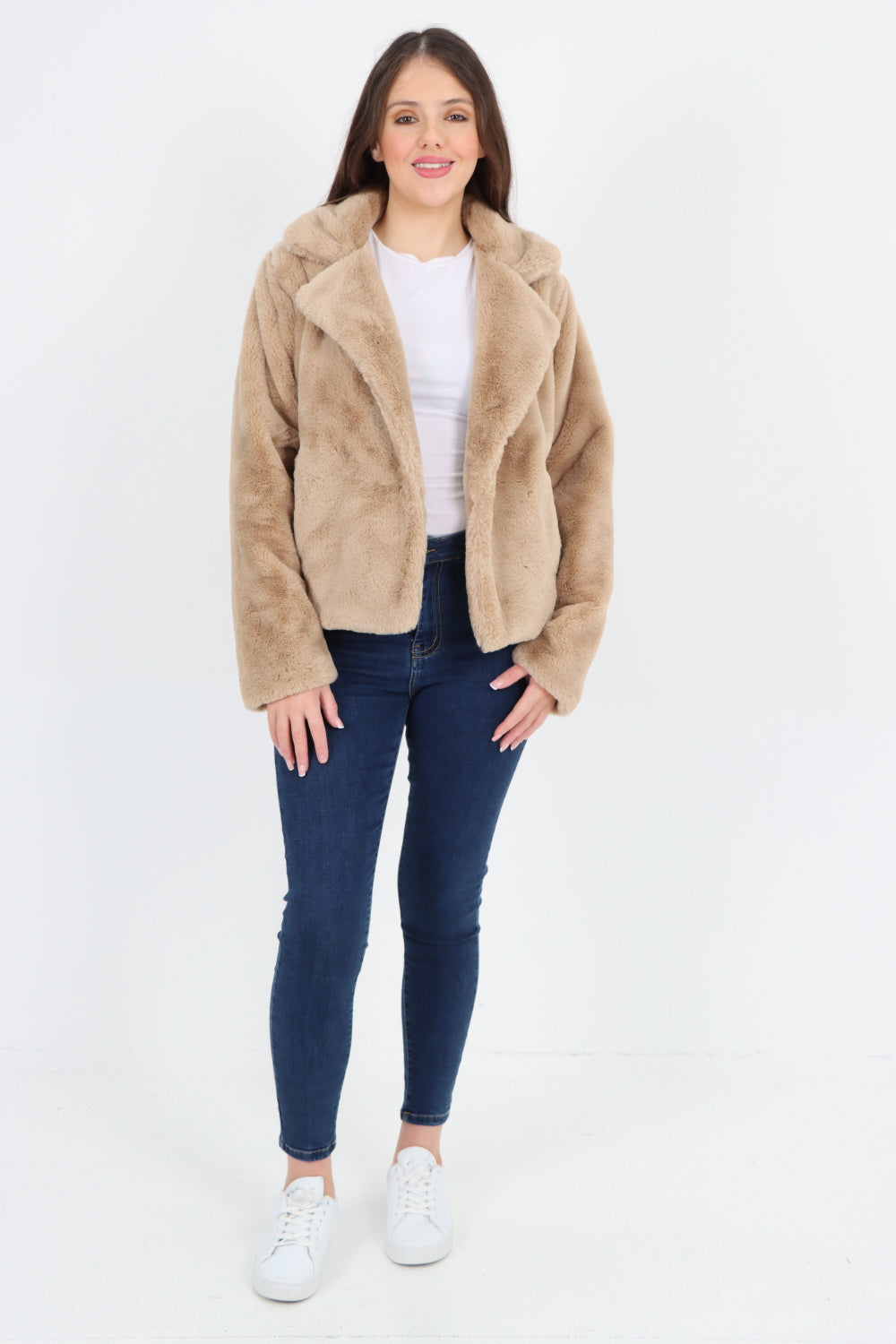 Faux Fur Long sleeve Short Coat