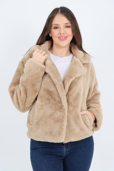 Faux Fur Long sleeve Short Coat