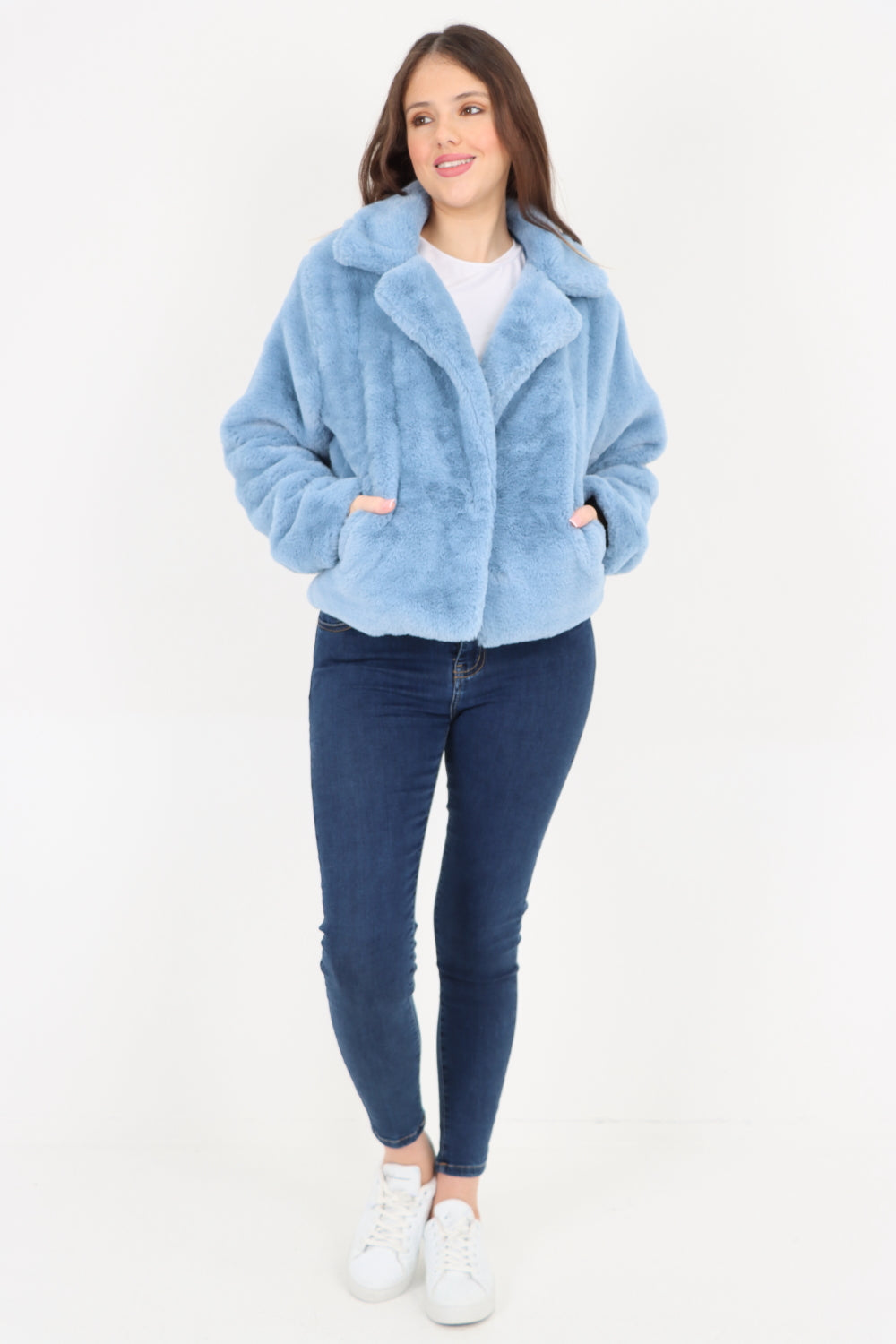 Faux Fur Long sleeve Short Coat