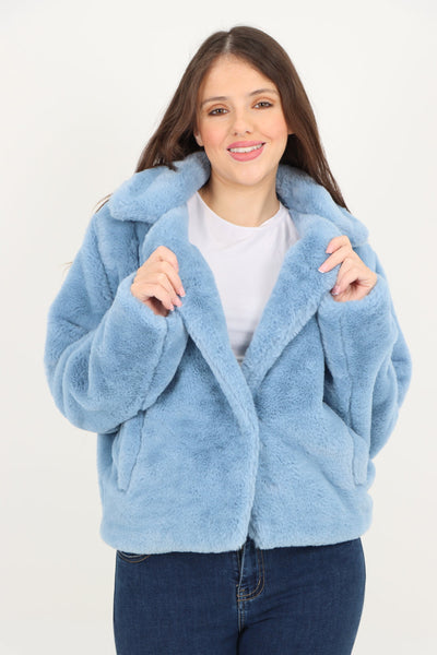 Faux Fur Long sleeve Short Coat