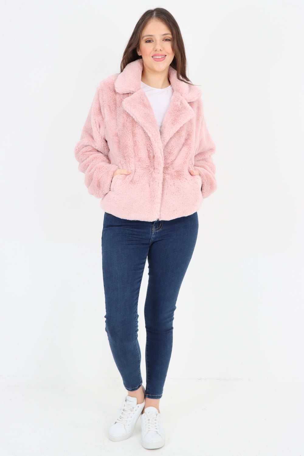 Faux Fur Long sleeve Short Coat