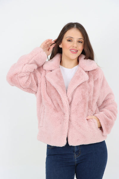 Faux Fur Long sleeve Short Coat