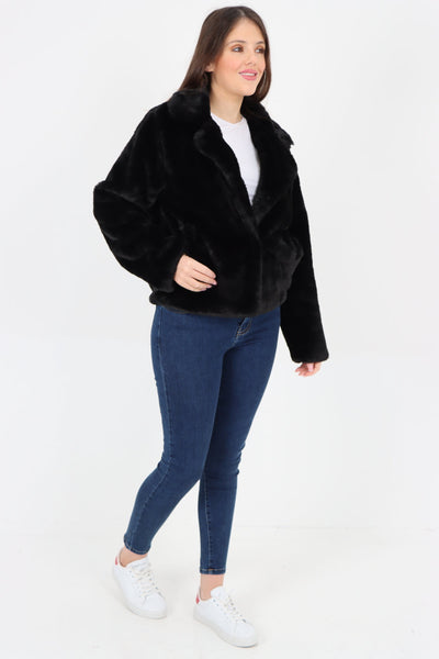 Faux Fur Long sleeve Short Coat