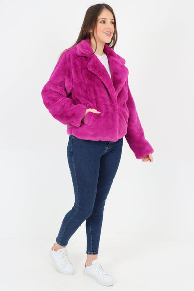 Faux Fur Long sleeve Short Coat