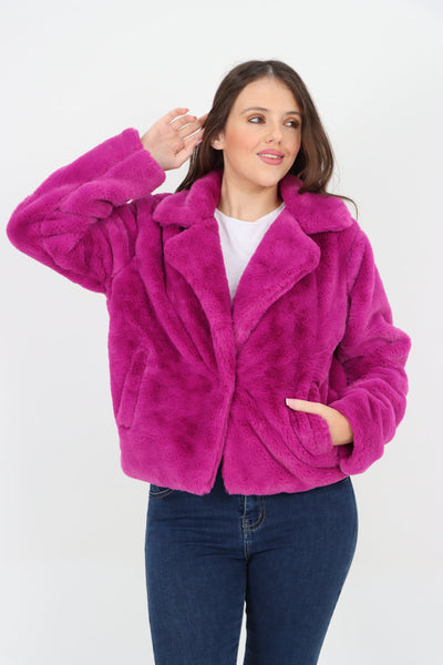 Faux Fur Long sleeve Short Coat