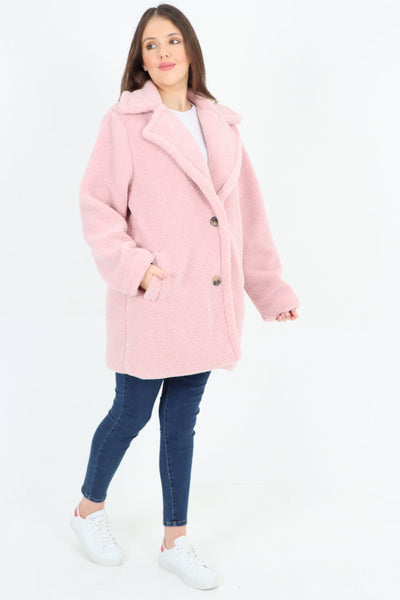 Front Pocket Borge Mid Length Coat