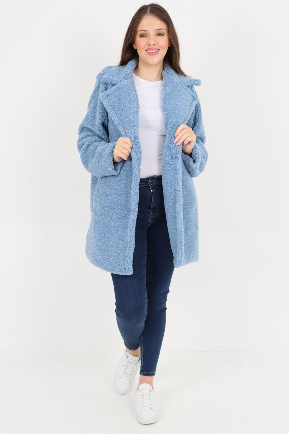 Front Pocket Borge Mid Length Coat