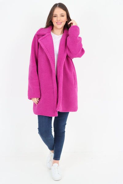 Front Pocket Borge Mid Length Coat