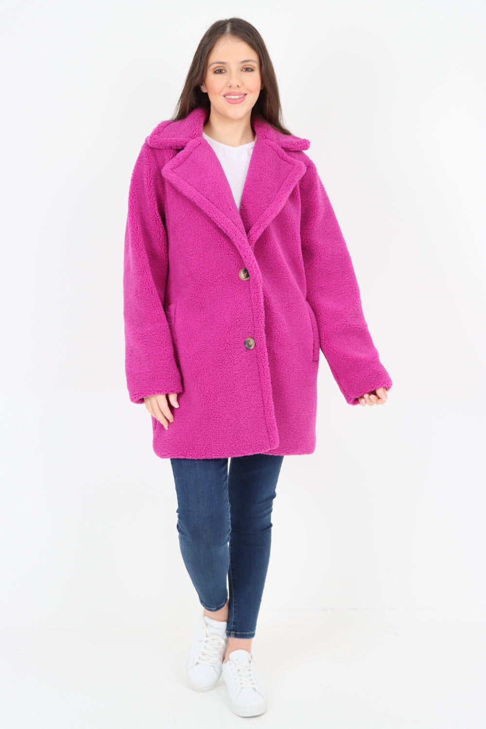 Front Pocket Borge Mid Length Coat