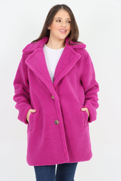 Front Pocket Borge Mid Length Coat