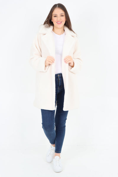 Front Pocket Borge Mid Length Coat