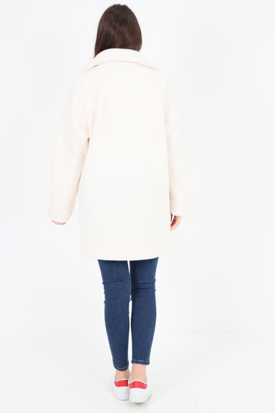 Front Pocket Borge Mid Length Coat