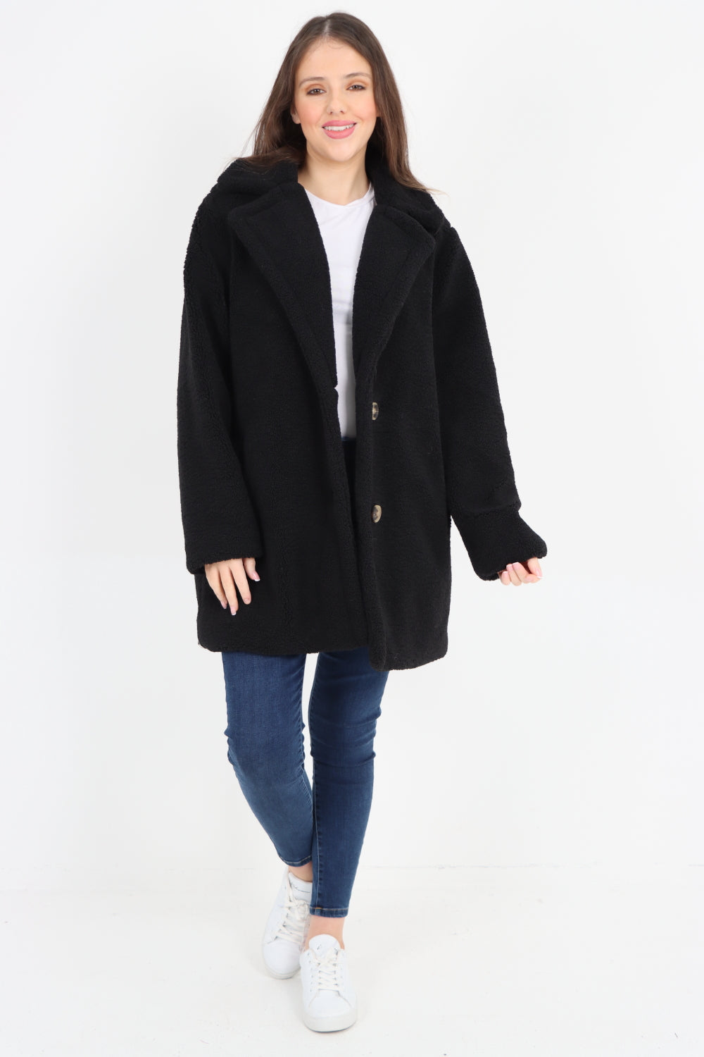 Front Pocket Borge Mid Length Coat