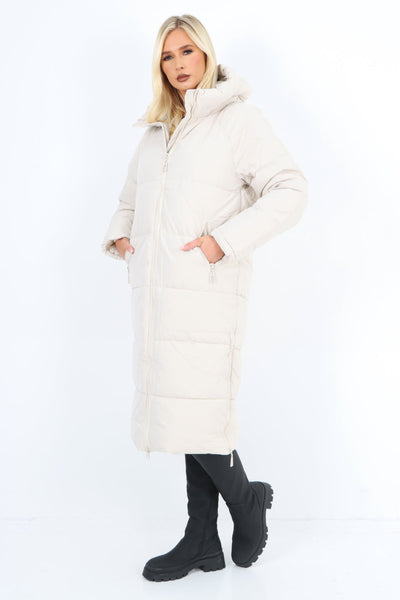 Padded Hooded Long Knee length Jacket